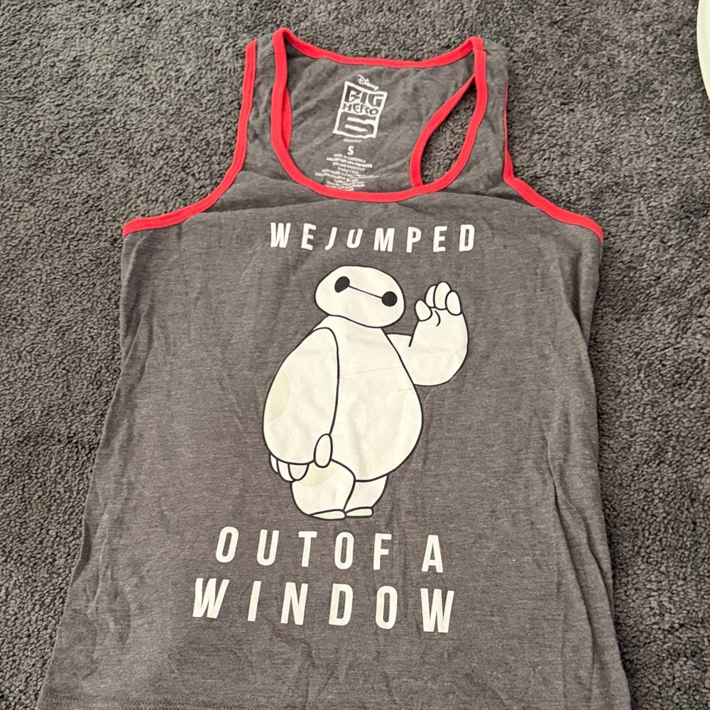 Gray and Red Big Hero 6 Tank Top